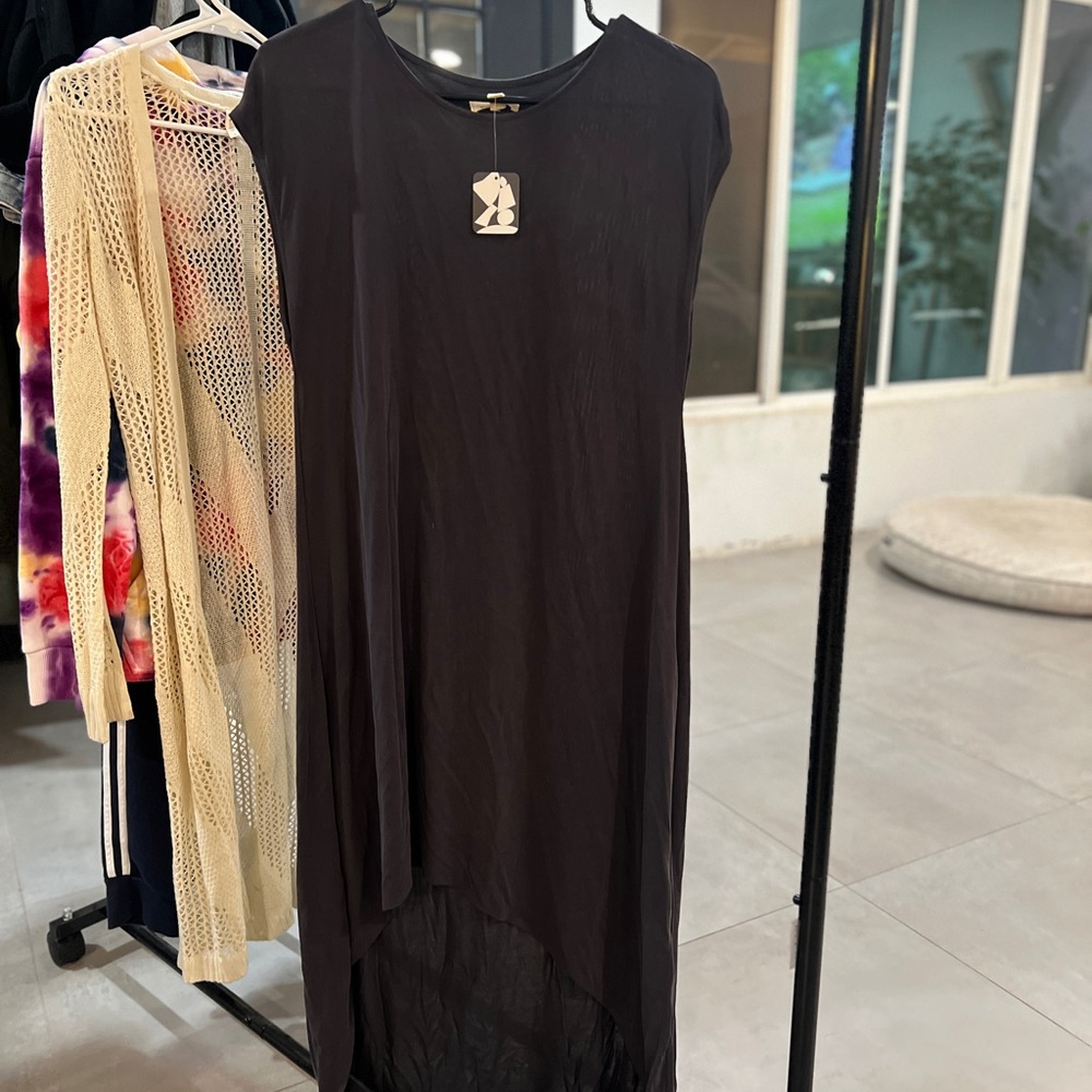 Silence + Noise Black High Low Dress